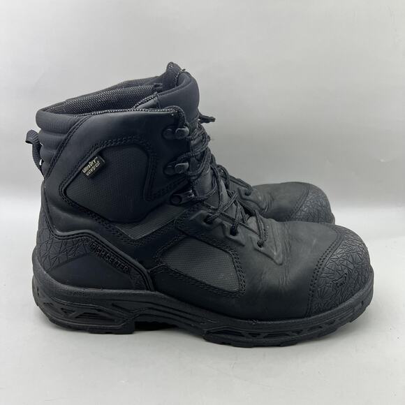 Red Wing Irish Setter Kasota Boots Men Size 10 Black Waterproof Safety Toe Shoes - Picture 1 of 8